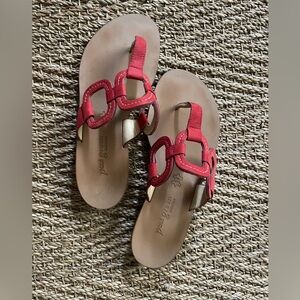 EEUC Paul Green Red Lanai Flop Flop